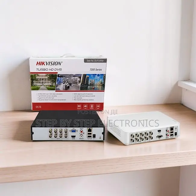 Easy Playback Hikvision 4 Channel, 8 Channel Upto 1080P DVR Machine