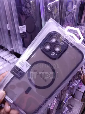 Black Translucent MagSafe Case With Lense for Apple iPhone 13 Pro Max