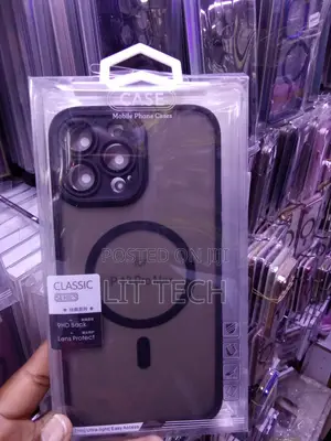 Black Translucent MagSafe Case With Lense for Apple iPhone 13 Pro Max