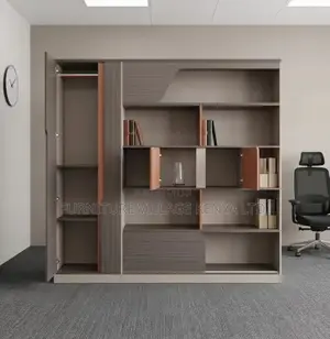 Cabinet; Executive Imported Wall-Modern Storage Cabinet