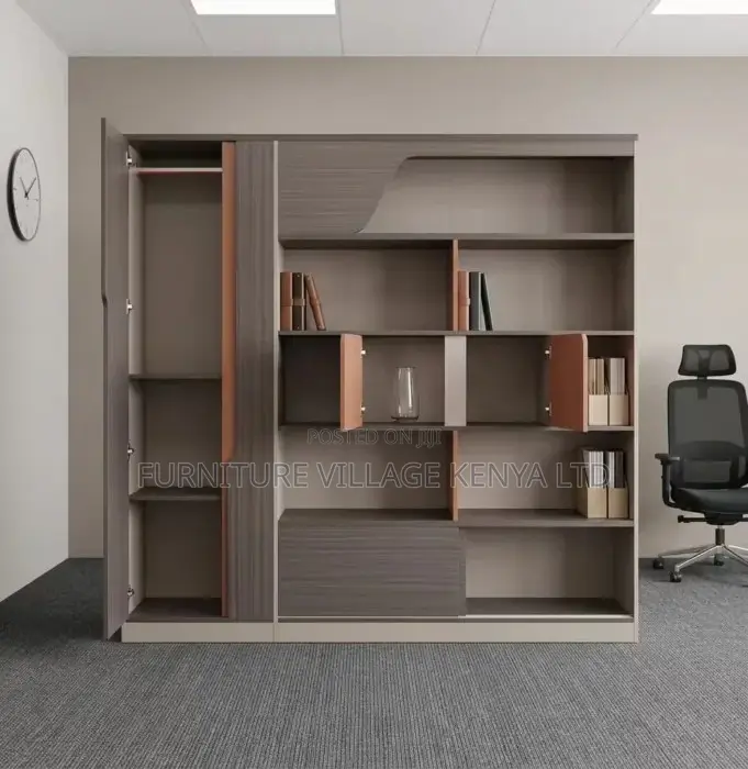 Cabinet; Executive Imported Wall-Modern Storage Cabinet
