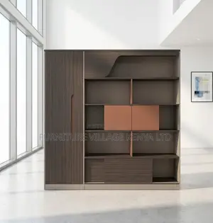 Cabinet; Executive Imported Wall-Modern Storage Cabinet