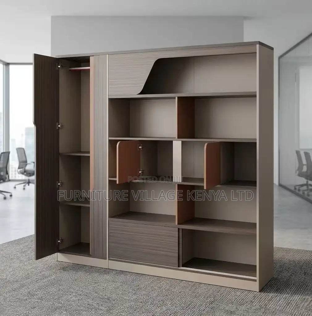 Cabinet; Executive Imported Wall-Modern Storage Cabinet