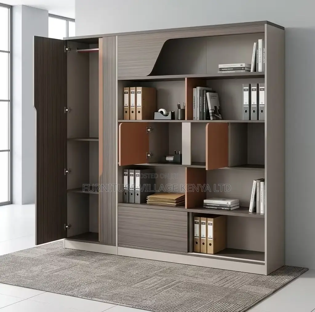 Cabinet; Executive Imported Wall-Modern Storage Cabinet
