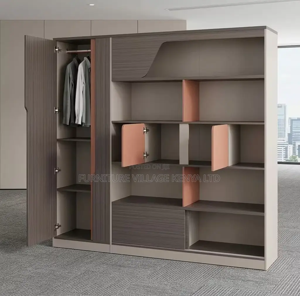 Cabinet; Executive Imported Wall-Modern Storage Cabinet