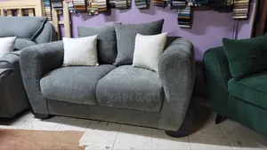 Gray Curved Spring 2 Seater