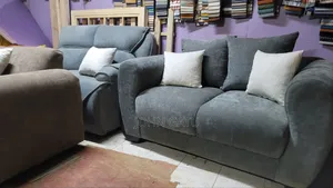 Gray Curved Spring 2 Seater