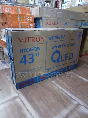 Vitron 43inches Smart Qled Whale Os System Frameless TV With Bluetooth