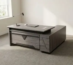 Executive 180CM Office Desk : Executive Table With Storage
