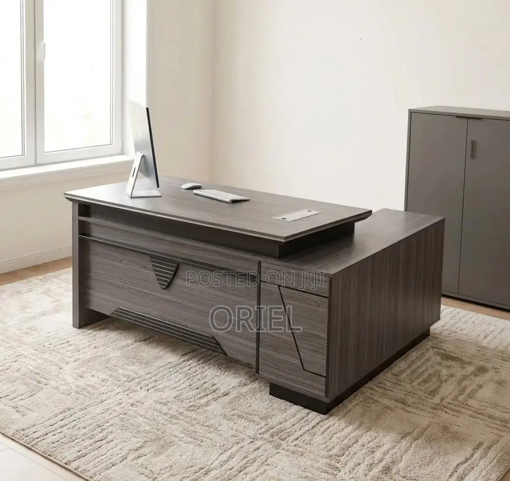 Executive 180CM Office Desk : Executive Table With Storage