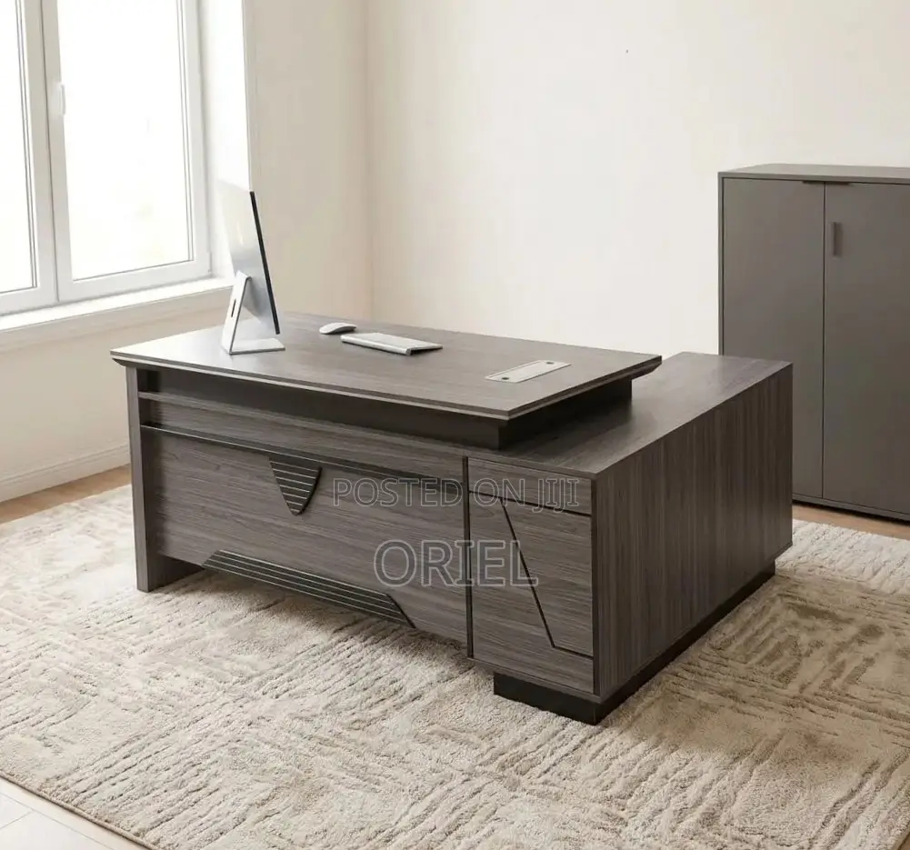 Executive 180CM Office Desk : Executive Table With Storage