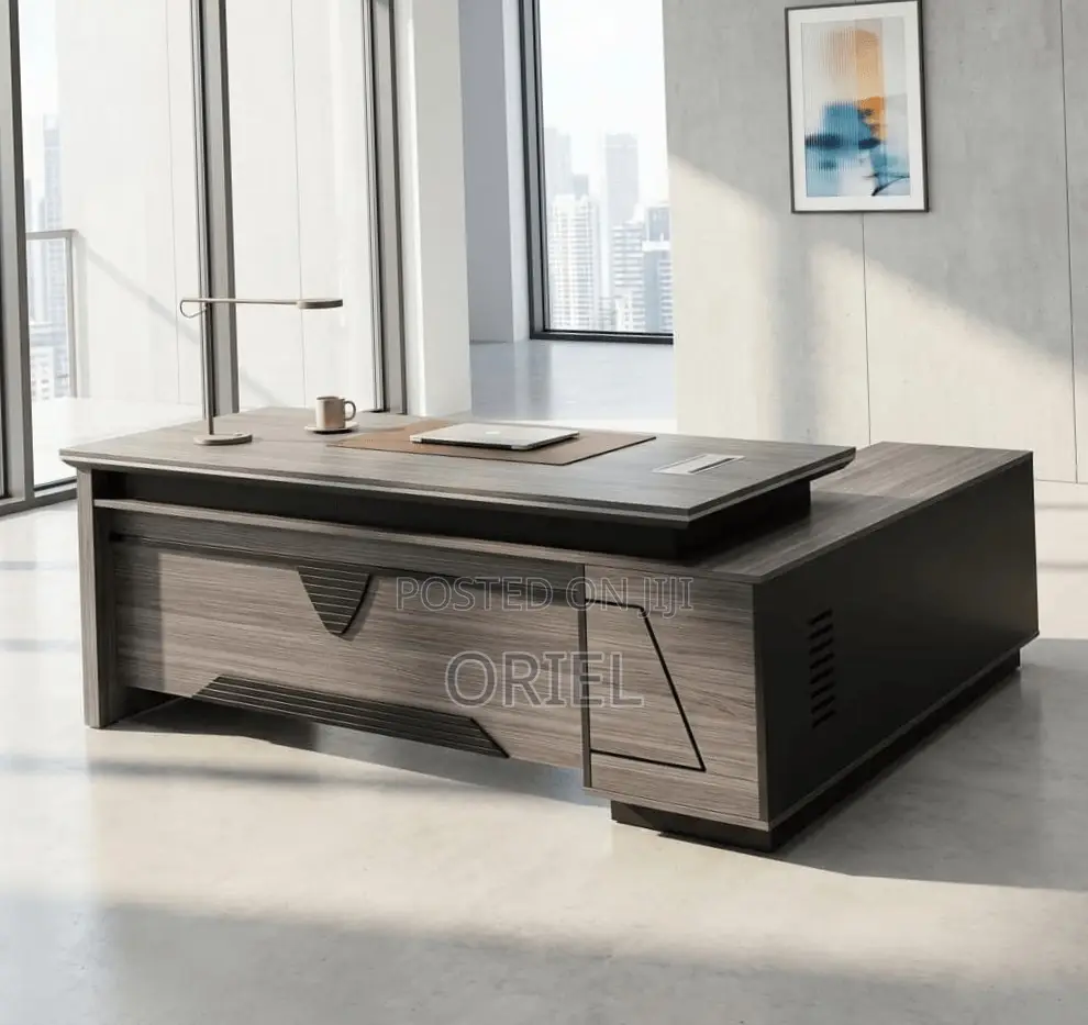Executive 180CM Office Desk : Executive Table With Storage