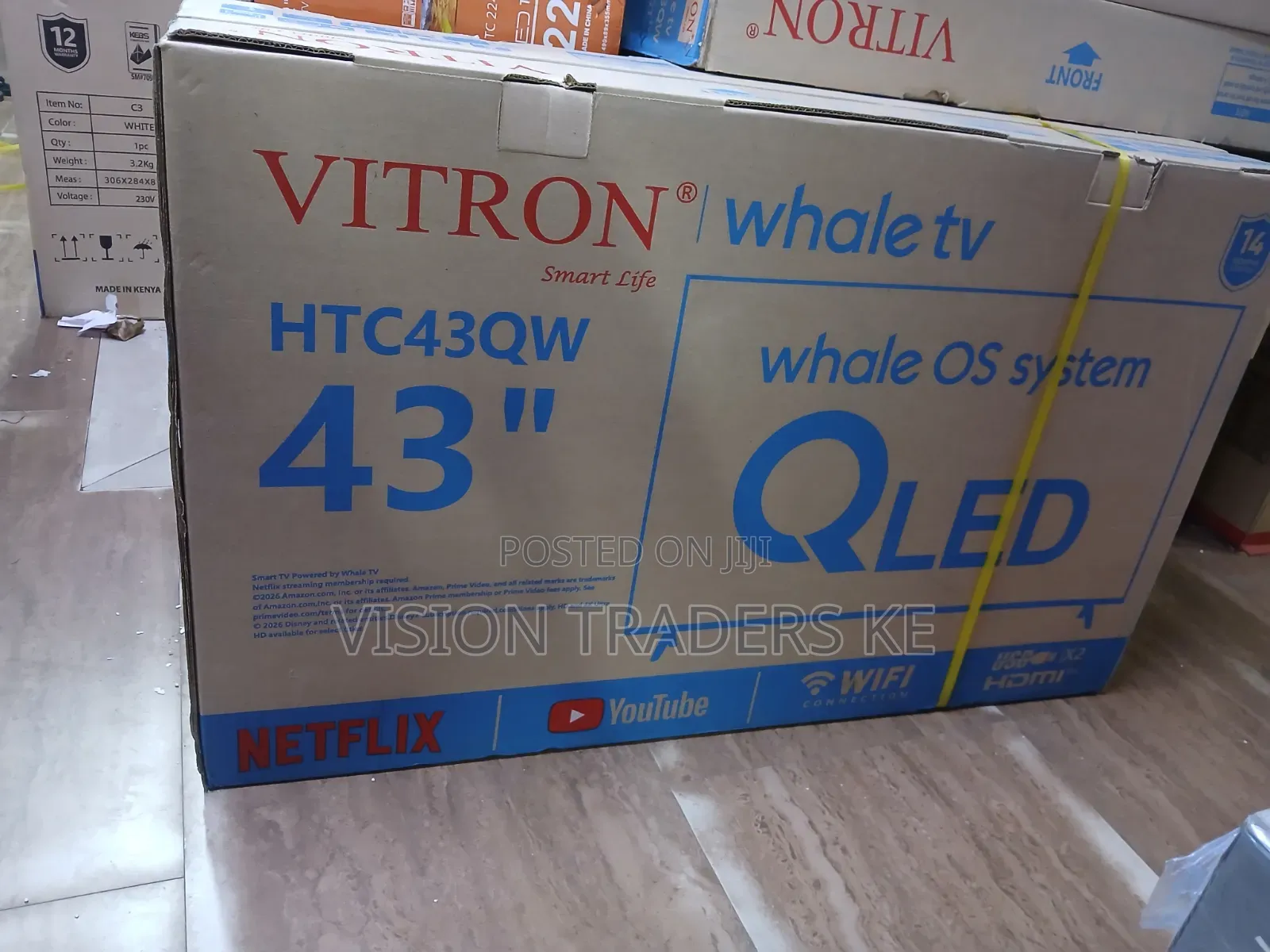 Vitron 43 Inches Smart Qled Whale Os System Frameless TV FullHd 1080p