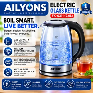 Ailyons Automatic Glass Kettle Fk-0311