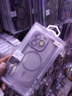 Gray Matte Translucent MagSafe Case With Lense for iPhone 14 Pro