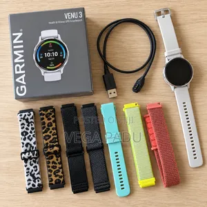 Garmin Venu 3 Smartwatch – Original Strap + 6 Additional Straps
