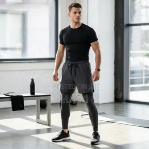 Men's Quick-Dry 2-in-1 Shorts & Tights – Lightweight Workout Gear