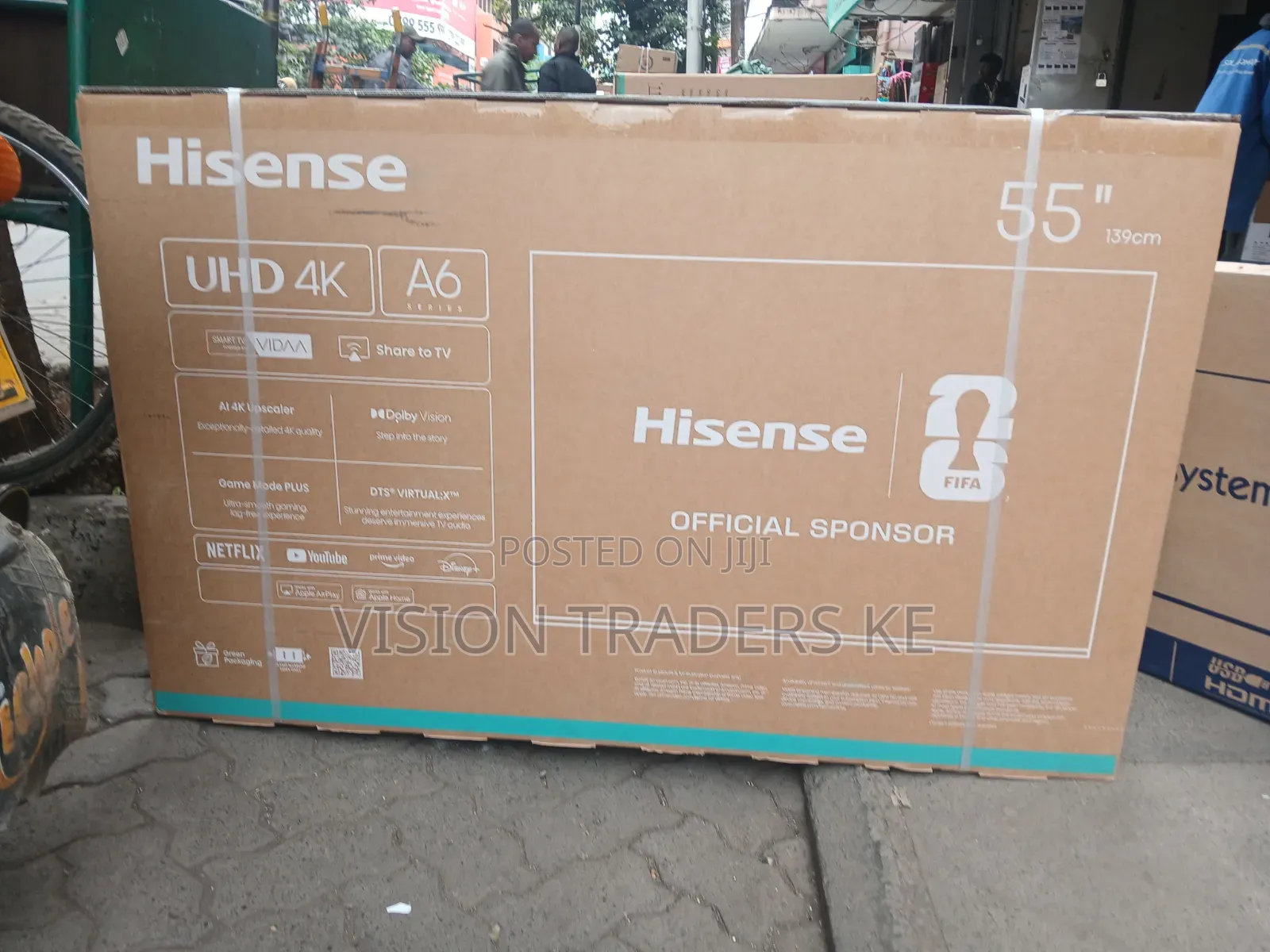 Hisense 55-Inches 55A6 Smart Frameless Ultra HD TV With Vidaa TV