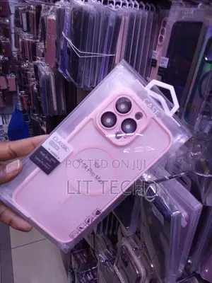 Classic Pink Translucent MagSafe Case With Lense for iPhone 14 Pro Max