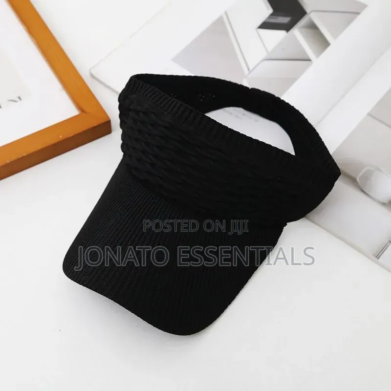 Women Sun Hats, Women Sun Visor Hat Knitted Ponytail Cap UV Protection