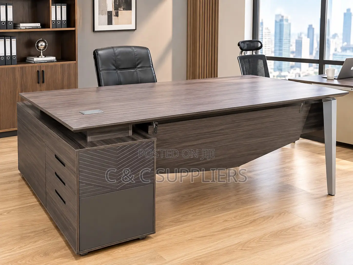 Modern Executive Brown Wooden Table-1.8m