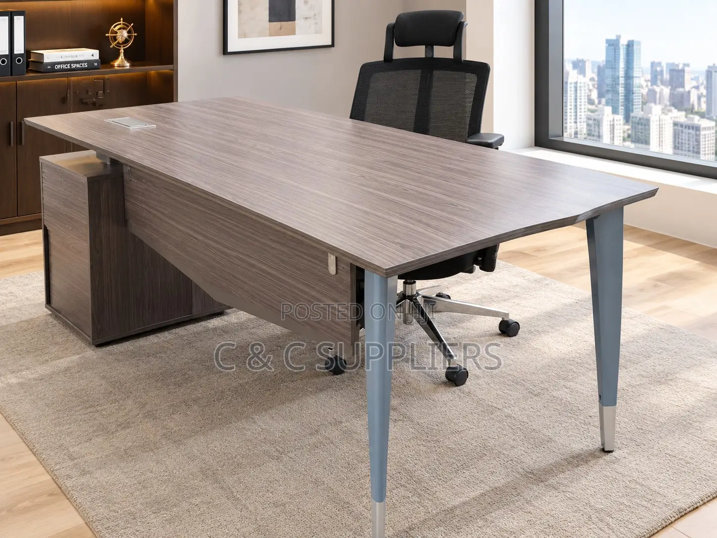 Modern Executive Brown Wooden Table-1.8m