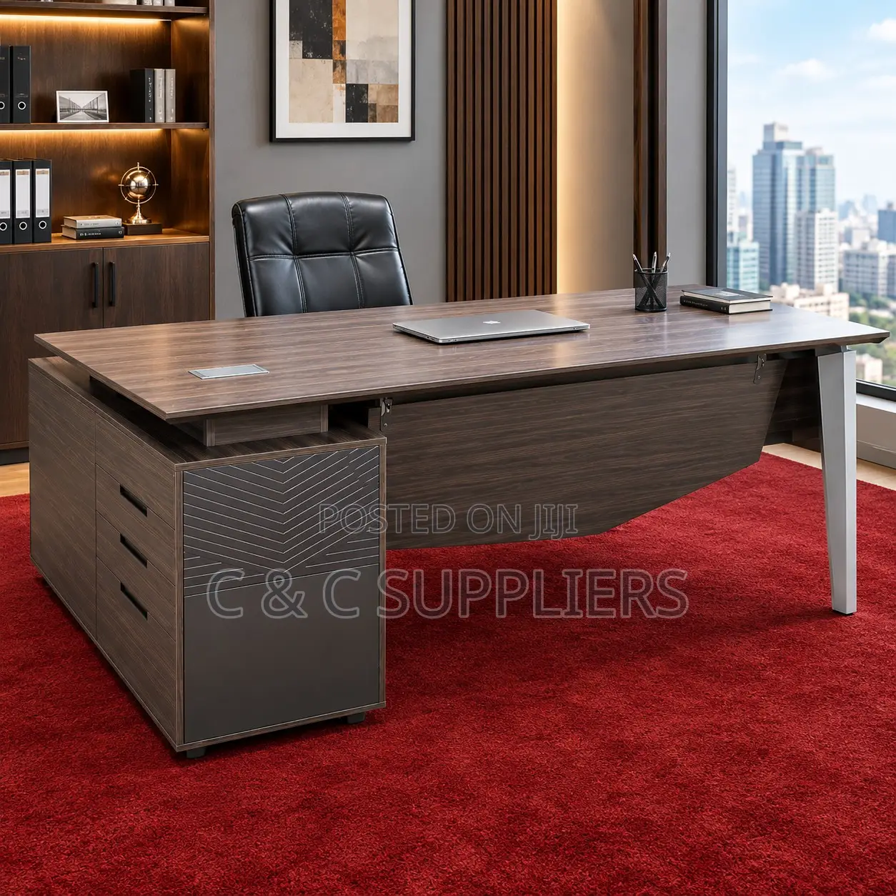 Modern Executive Brown Wooden Table-1.8m