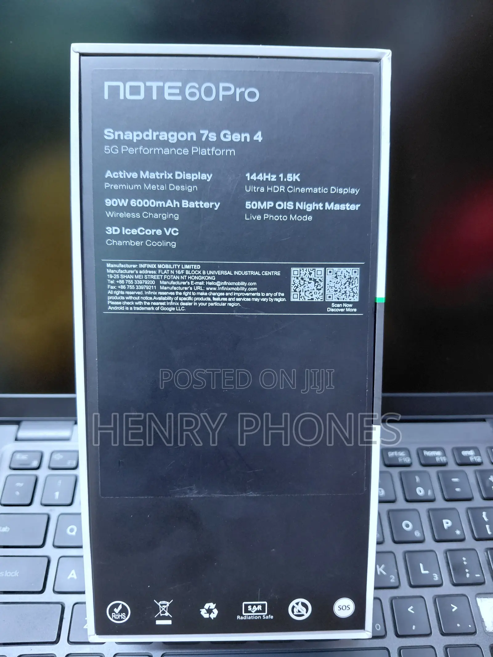 New Infinix Note 60 Pro 256 GB Orange