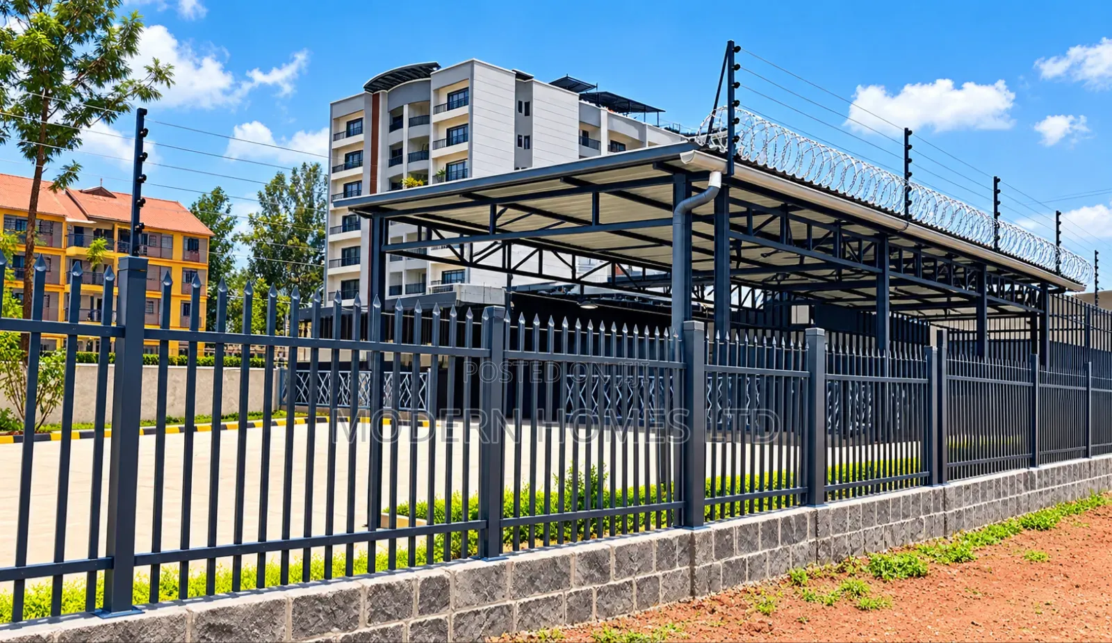 Premium Steel Fencing,Gates Steel Structures - Fabrication Install