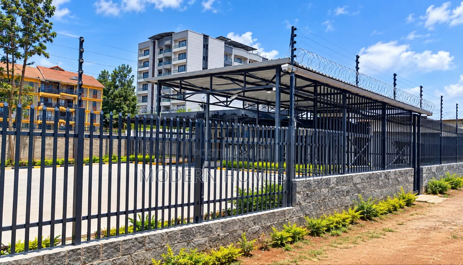 Premium Steel Fencing,Gates Steel Structures - Fabrication Install