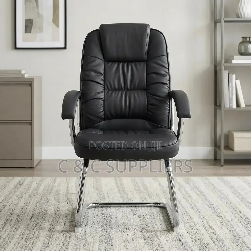 Executive Leather Visitor's Seat