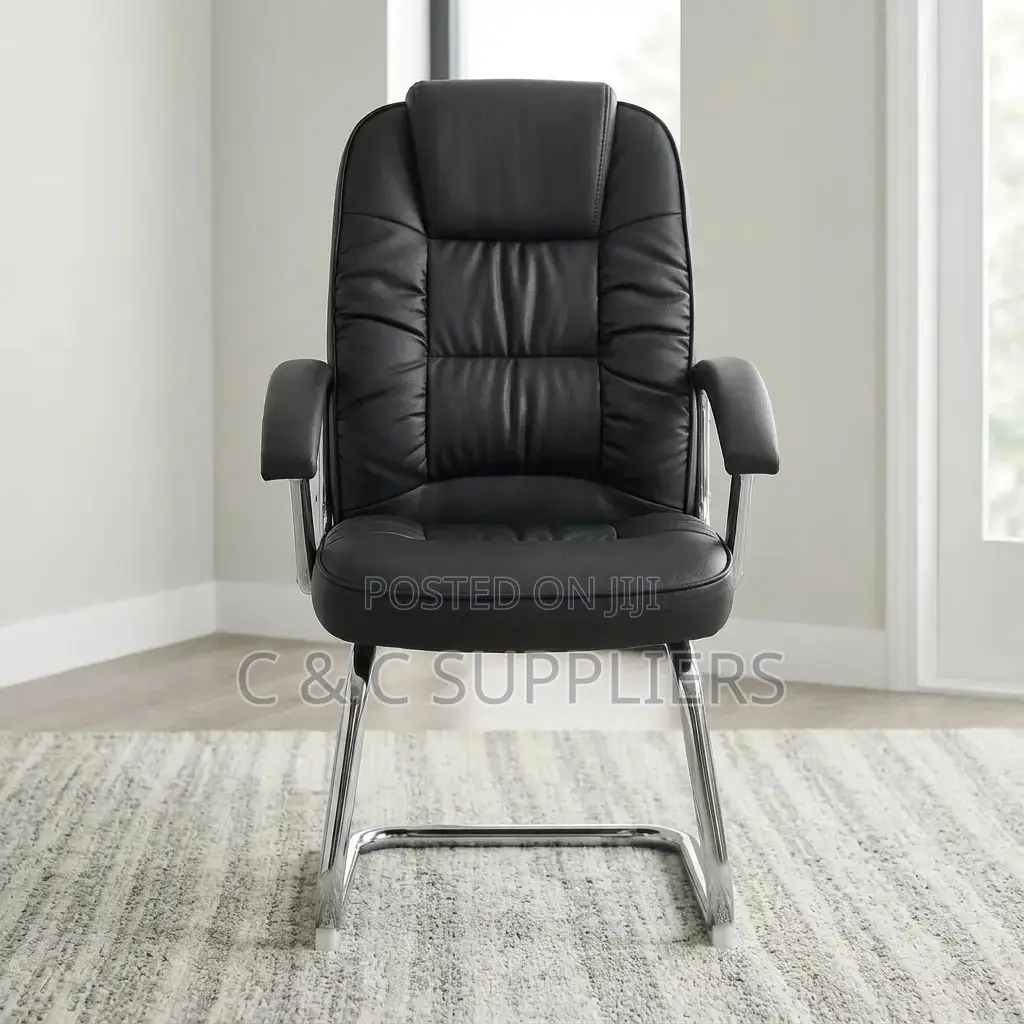Executive Leather Visitor's Seat