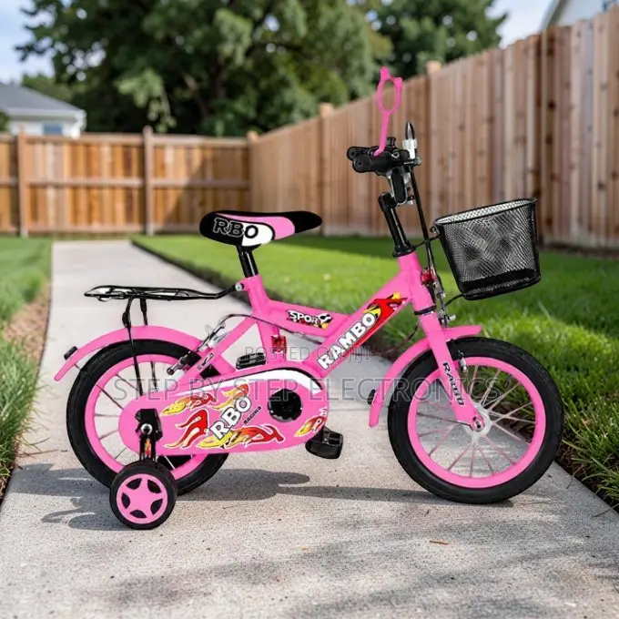 Rust-Resistant Colorful 2-4 Years 12 Inch Size 12 Kids Bike Bicycle