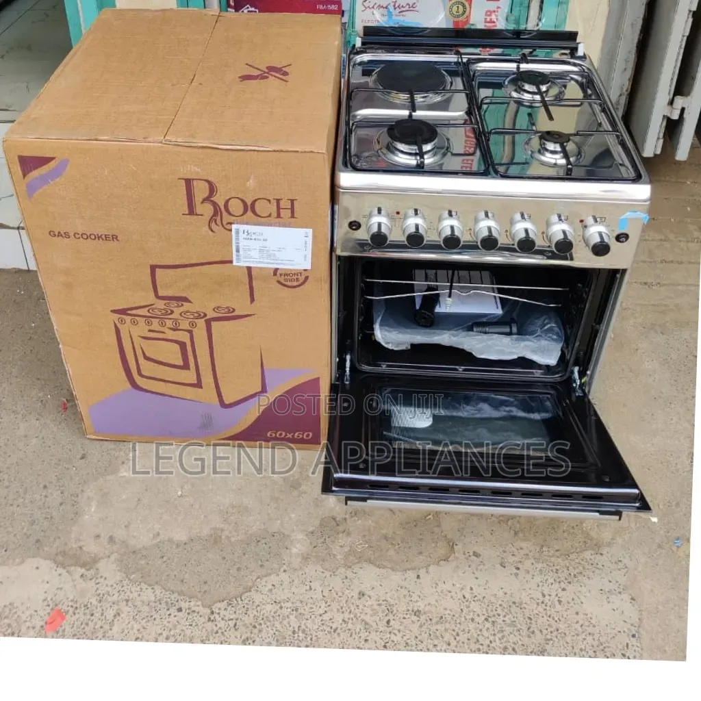 Roch Free 60 by 60 Standing Cooker 3+1