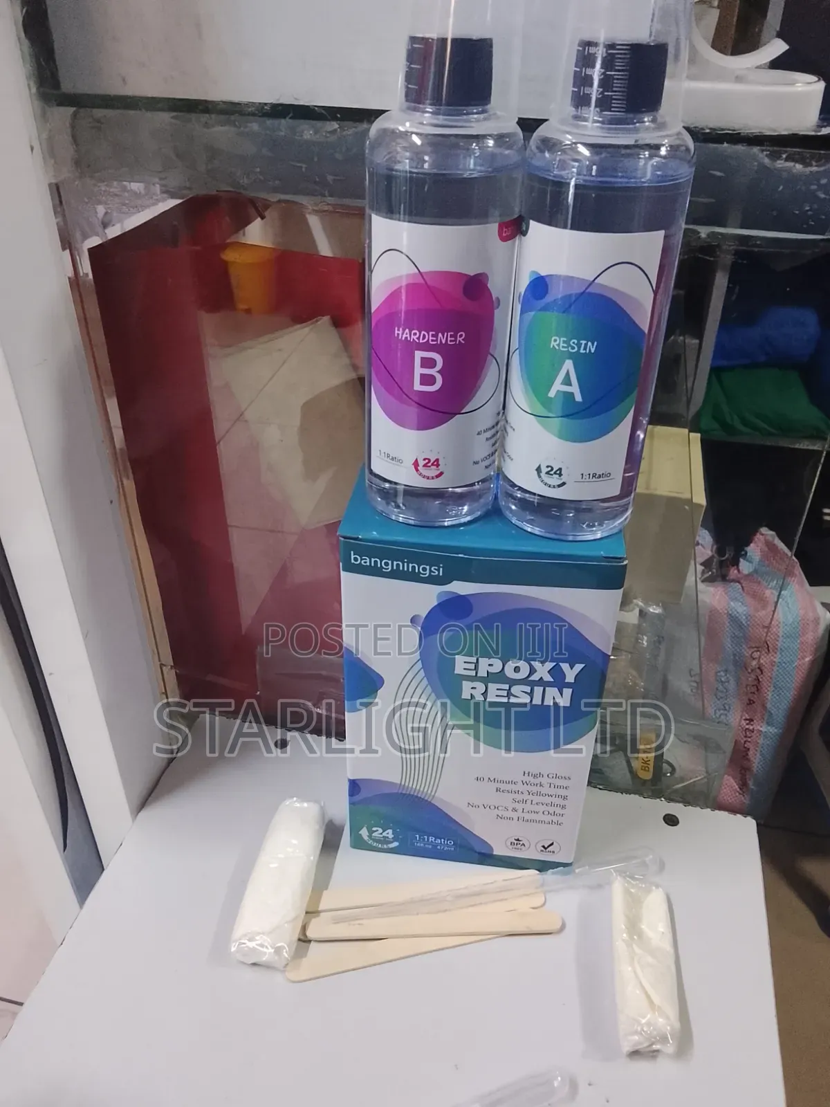 Bangningsi Crystal Clear 1:1 Epoxy Resin for Art and Crafts