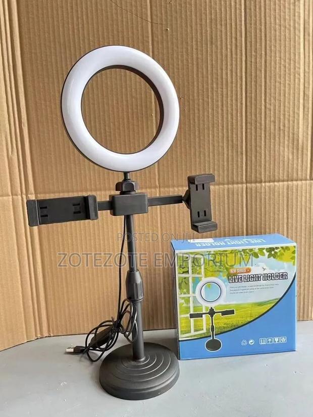6 Inch Ringlight Double Stand Holder - main view