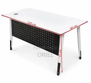 Office Table : Metal 4 Legs 120CM Office Table
