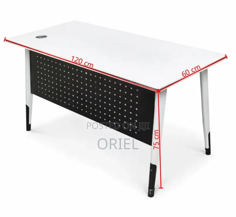 Office Table : Metal 4 Legs 120CM Office Table