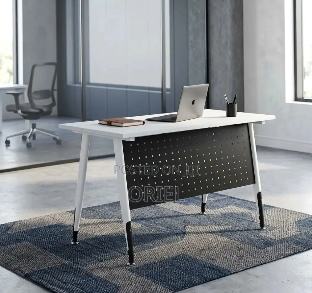 Office Table : Metal 4 Legs 120CM Office Table