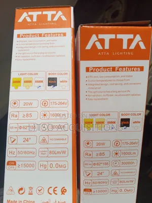 ATTA 20W LED Track Light | 1600LM | 3 Colour Temperatures