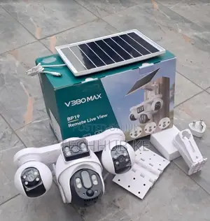 8MP 4LENS 4G Simcard Outdoor Solar Powered PTZ Camera