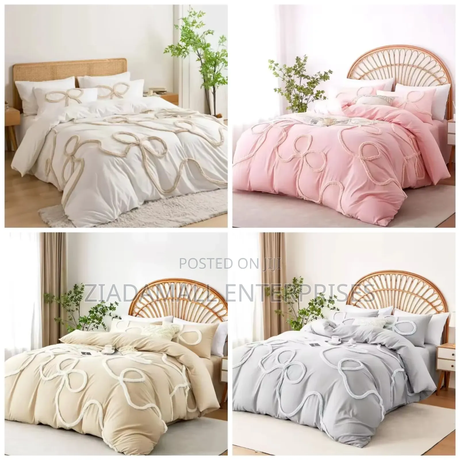 Bowknot Tufted Duvet Cover