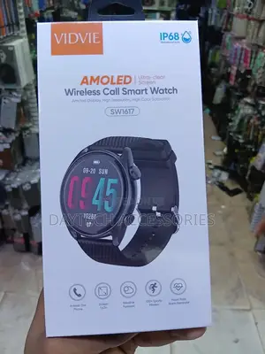 VIDVIE SW1617 AMOLED Round-Shaped Wireless Call Smart Watch