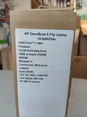 New Laptop HP OmniBook 5 Flip 16GB Intel Core i7 SSD 512GB