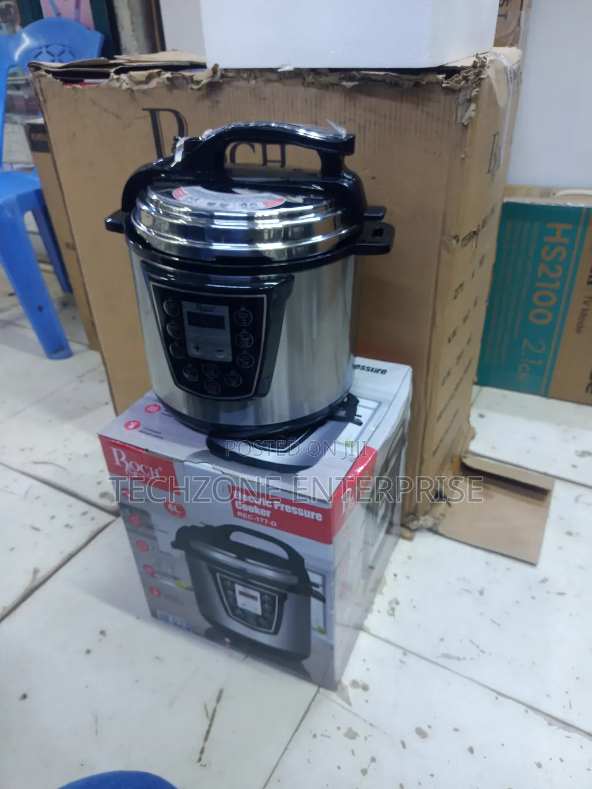 Roch Electric Pressure Cooker REC-177-D 6 Litre With LED Display 