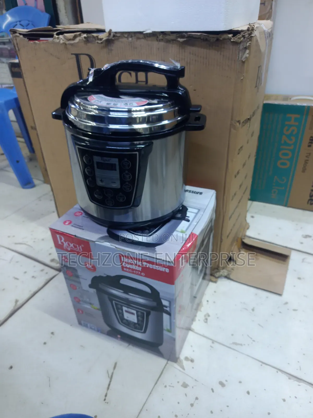Roch Electric Pressure Cooker REC-177-D 6 Litre With LED Display 
