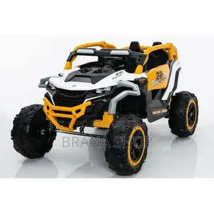 **12V Battery-Powered UTV Ride-on Car for Kids – Yellow **
