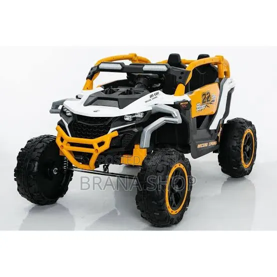 **12V Battery-Powered UTV Ride-on Car for Kids – Yellow **