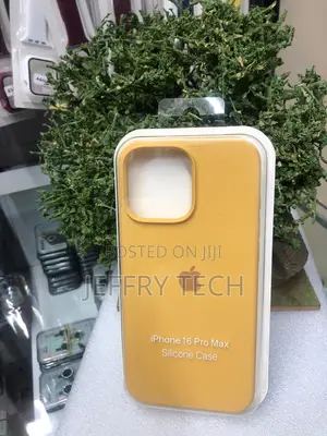 Yellow iPhone 15 Pro Max Silicone Case Enclosed Retail Packaging