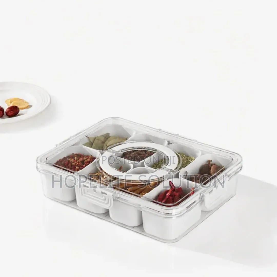 9 in 1 Compartment Food/Spice Storage Box